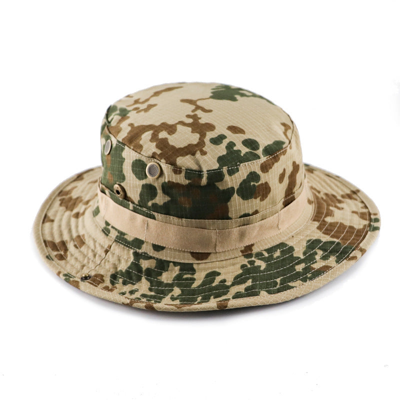 Camouflage Outdoor Round Brim Hat for Hiking