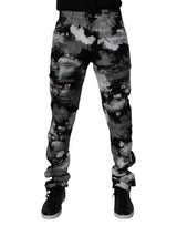Dolce & Gabbana Multicolor Camouflage Tattered Skinny Denim Jeans