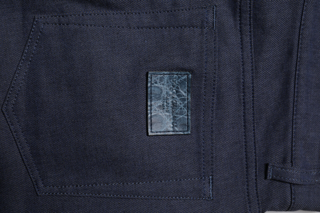 Dolce & Gabbana Dark Blue Cotton Stretch Skinny Denim Jeans