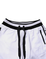 Dolce & Gabbana Black White Cotton Layered Sweatpants Pants