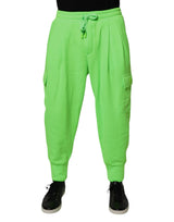 Dolce & Gabbana Neon Green Cargo Jogger Men Sweatpants Pants