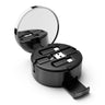 Compact 3-in-1 Makeup Mirror with Built-in Cable