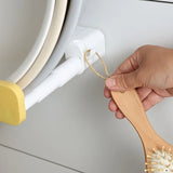 Retractable Wall-Mounted Bathroom Organizer with Hooks