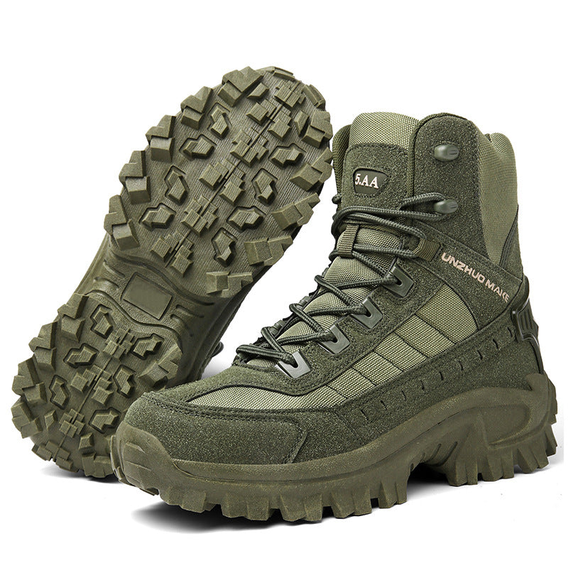 Men's Comfortable Lace-up Hiking Shoes for Outdoor Use