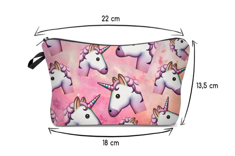 Unicorn Makeup Bag and Clutch for Women