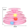 Interactive 4-Layer Cat Toy Puzzle Track Tower