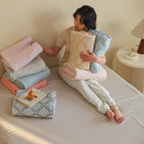 New Cotton Gauze Blanket - Summer Cooling for Dorms