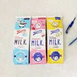 Cartoon Milk Box Pencil Case - Simple Stationery Pouch