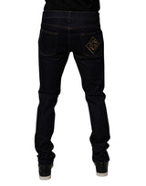 Dolce & Gabbana Black Cotton Stretch Men Skinny Denim Jeans