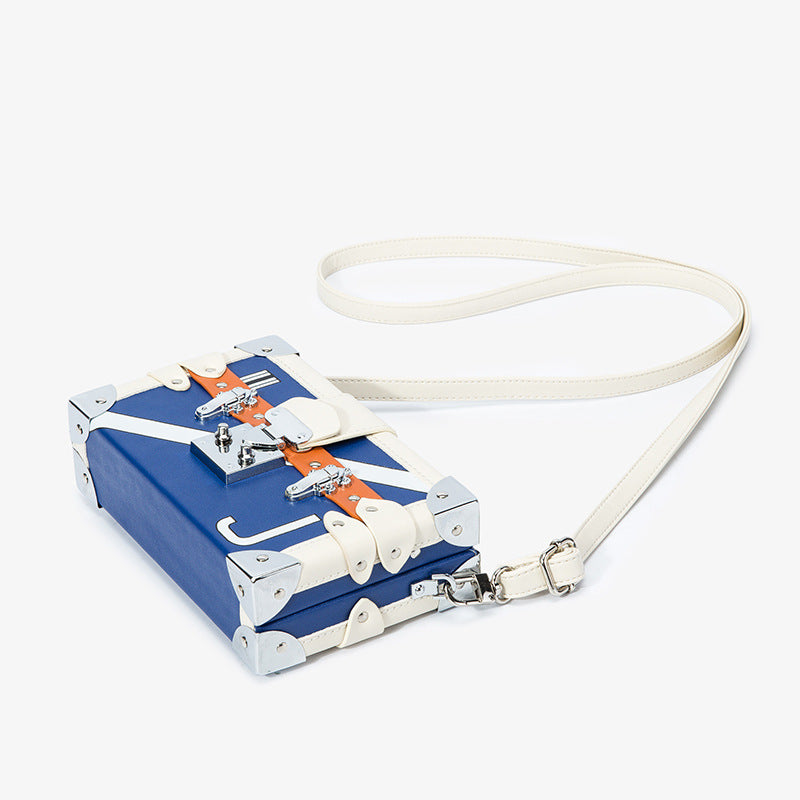 Small Square Shoulder Messenger Bag with Lock Design