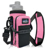 Arca Gear 32 oz Hydro Carrier - Insulated Water Bottle Sling w/Carry Handle Shoulder Strap Wallet and Two Pouches - The Perfect Flask Accessory - Sunset Pink