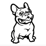 Bulldog Superhero Reflective Car Sticker