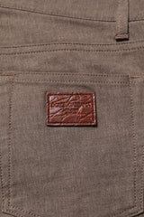 Dolce & Gabbana Brown Cotton Stretch Chino Pants
