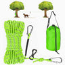 XiaZ Dog Tie Out Cable for Camping 75FT Portable Overhead Trolley System for Dogs up to 300lbs，Dog Lead for Yard Camping Parks Outdoor Events5 min Set-up Green
