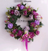Realistic Silk Rose Wreath for Home Decor and Christmas