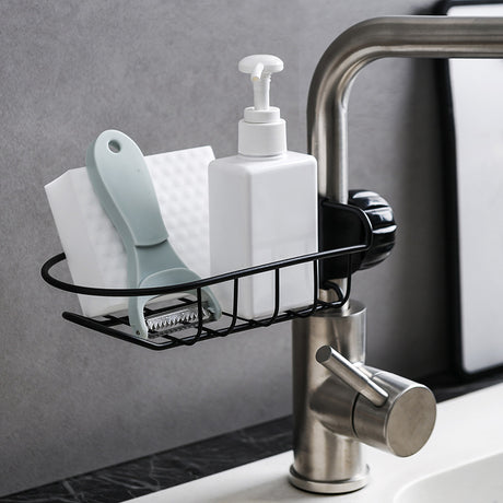 Sink Organizer Basket with Drain Tray for Kitchen