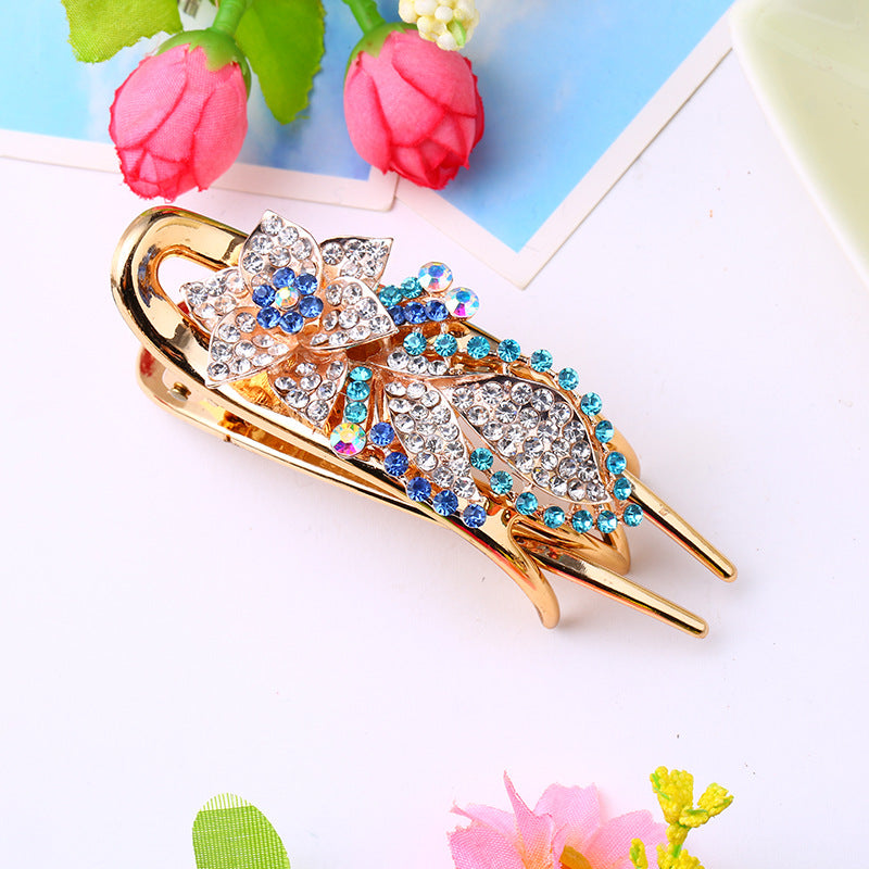 Alloy Diamond Hairpin - Fashionable Luxury Hair Accessory