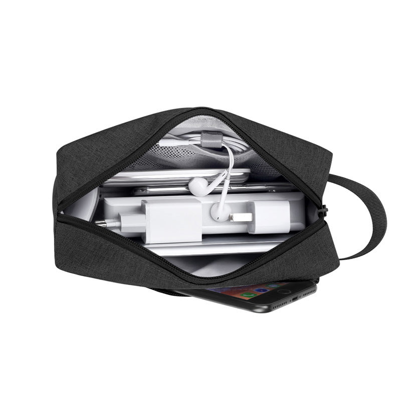 Power Bank and Headset Storage Bag with Data Cable