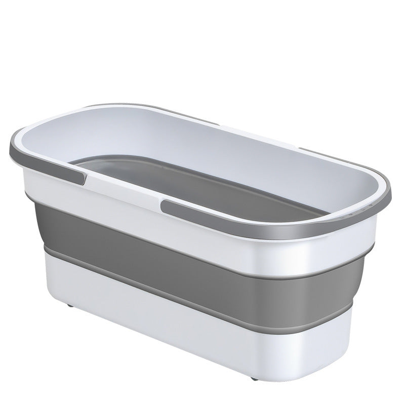 Portable Folding Silicone Car Wash Bucket (Rectangular)