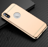 3-Section Electroplated PC Case for iPhones