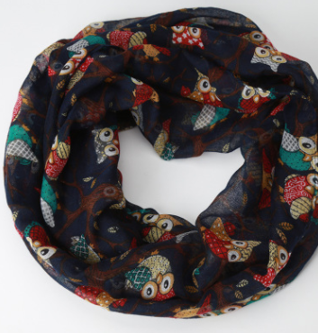 Owl Scarf - Versatile Neck Wrap Accessory