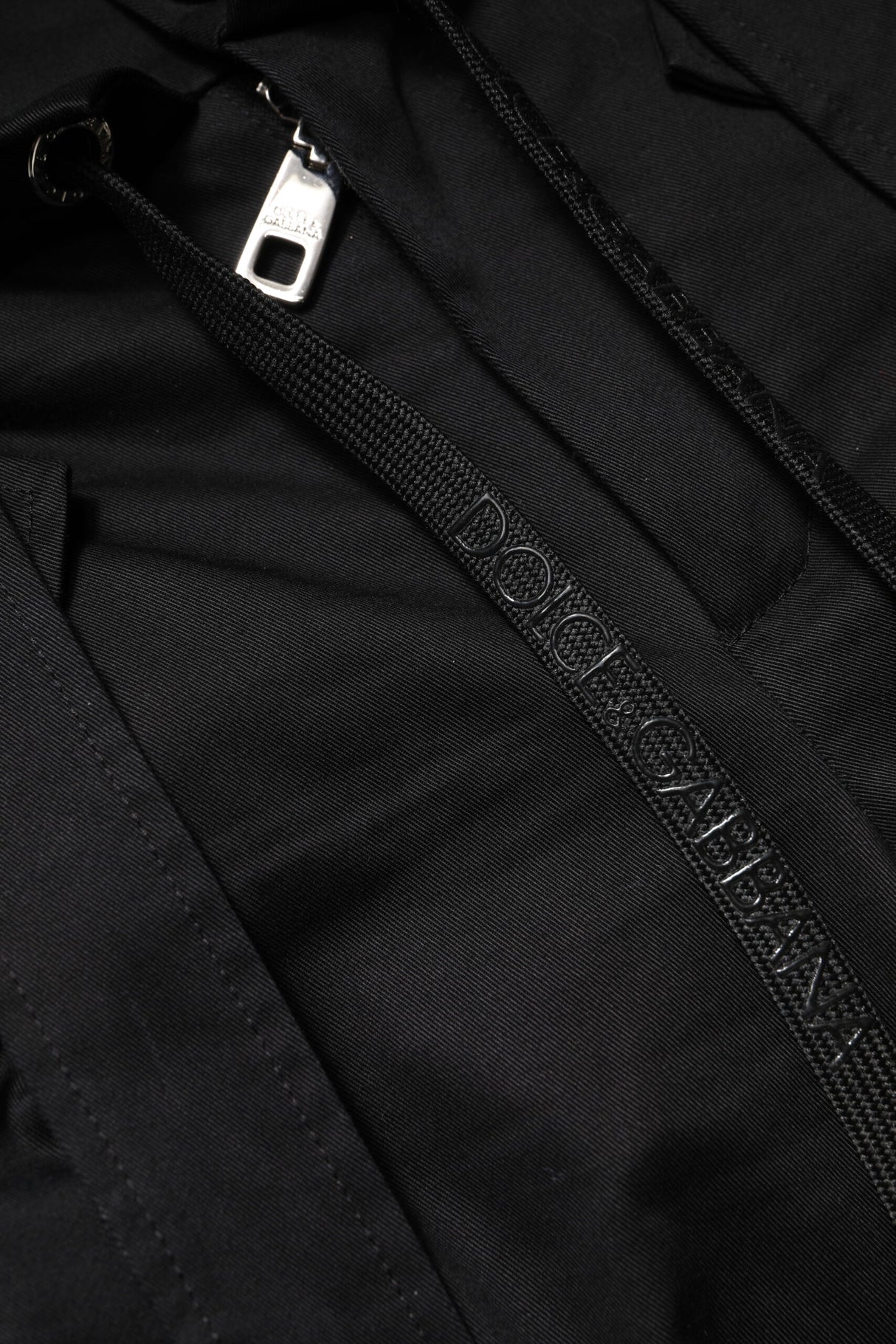 Dolce & Gabbana Black Cotton High Waist Cargo Pants