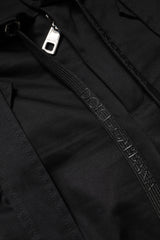 Dolce & Gabbana Black Cotton High Waist Cargo Pants