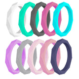 Geometric 3mm Silicone Ring for Outdoor Sports