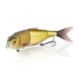 Savage Gear 4Play Pro Fishing Bait 1 1/4 oz Golden Shiner Realistic Contours Colors & Movement Durable Construction Rigged with SG ST36 Trebles PHP Colors