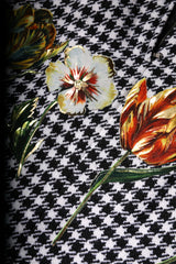 Dolce & Gabbana Multicolor Floral Print High Waist Pencil Cut Skirt