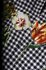 Dolce & Gabbana Multicolor Floral Print High Waist Pencil Cut Skirt