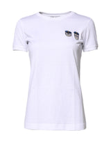 Dolce & Gabbana White #DGFamily Cotton Crew Neck T-shirt