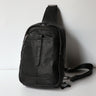Men's Leather Chest Bag for Outdoor Sports Activities