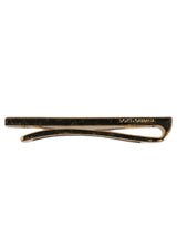 Dolce & Gabbana Gold Tone Brass Crystal Branded Accessory Tie Clip Bar