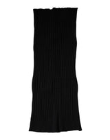 Dolce & Gabbana Black Cashmere Knitted Neck Warmer Foulard Scarf