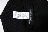 Dolce & Gabbana Black Cashmere Knitted Neck Warmer Foulard Scarf
