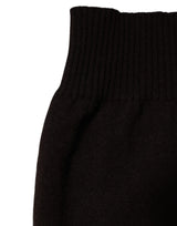 Dolce & Gabbana Brown Cashmere Knitted Neck Warmer Foulard Scarf