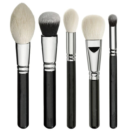 15-Piece Black Makeup Brush Set and Tools
