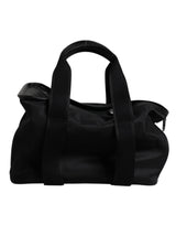 Dolce & Gabbana Black Shoulder Strap Pet Carry Logo Plaque Bag