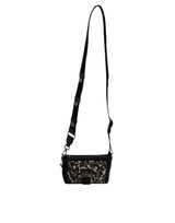 Dolce & Gabbana Multicolor Leopard Jacquard Crossbody Bag