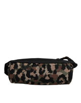 Dolce & Gabbana Multicolor Leopard DG Logo Belt Waist Fanny Pack Bag