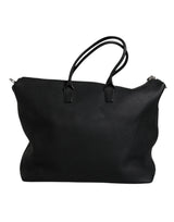 Dolce & Gabbana Black Calfskin Leather Hand Shoulder Duffle Bag