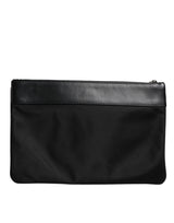 Dolce & Gabbana Multicolor Leopard Jacquard Print Logo Plaque Pouch Bag