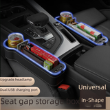 Car Seat Storage Box with Ambient Light and USB Port