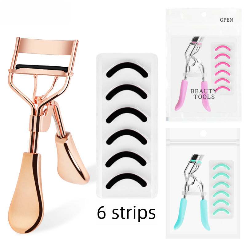 Arc Steel Tooth Eyelash Curler with Portable Makeup Tool