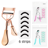 Arc Steel Tooth Eyelash Curler with Portable Makeup Tool