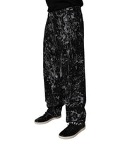 Dolce & Gabbana Black Tie Dye Cotton Straight Men Denim Jeans
