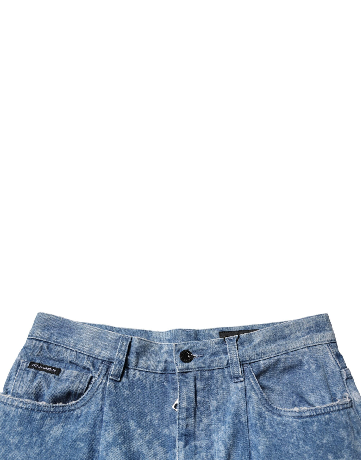 Dolce & Gabbana Blue Tie Dye Cotton Skinny Men Denim Jeans