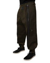 Dolce & Gabbana Dark Brown Cotton Jogger Cargo Pants