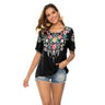 Hannah Embroidered Short Sleeve Shirt